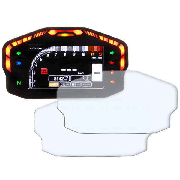 R&G Dashboard Screen Protector Kit for Ducati Panigale 899 '12-, 959 '16-, 1190(S) '12-'15, 1299(S) '15-
